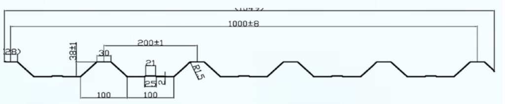 corrugated sheet size corrugated sheet size